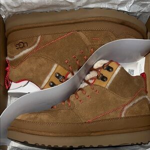 UGG Brown and Red Suede Shoes